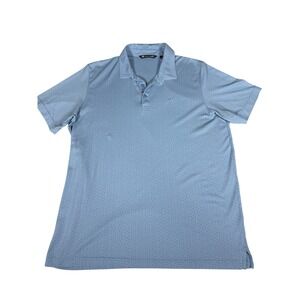 TravisMathew Polo Shirt Mens‎ XL Blue Pima Cotton Blend Golf Casual